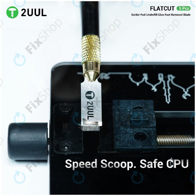 Underfill ragasztó eltávolító penge, lapos vágású, 2UUL DA28, 5db/csomag