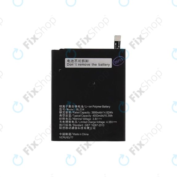 Lenovo VIBE P1ma40 mini, A5000, P70 - Akkumulátor BL234 4000mAh