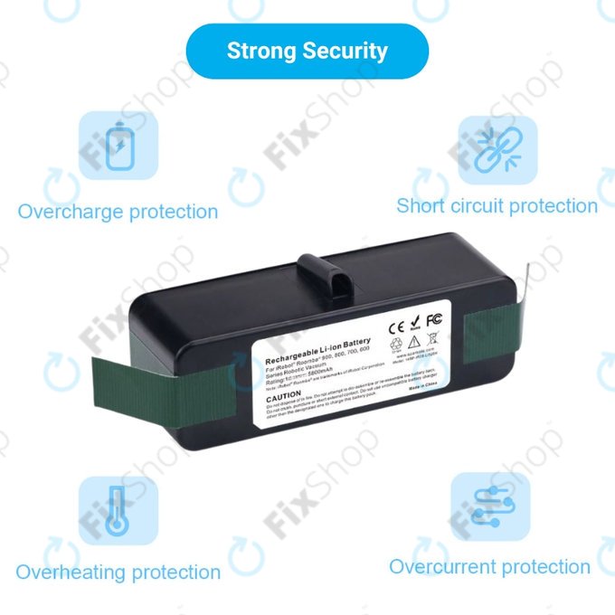 iRobot Roomba 600, 800, 900-series - Akkumulátor 4502233, 4374392, 2130LI Li-Ion 14.8V 5800mAh