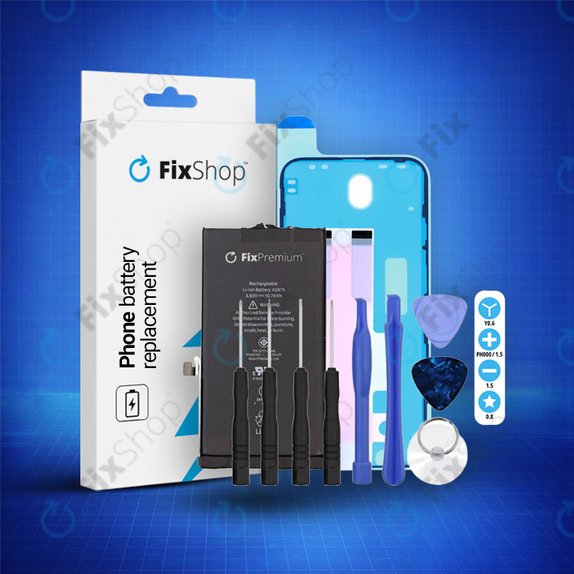 Akkumulátor iPhone 12, 12 Pro, 2815mAh, Ragasztó (Adhesive), Szerszámok, FixPremium