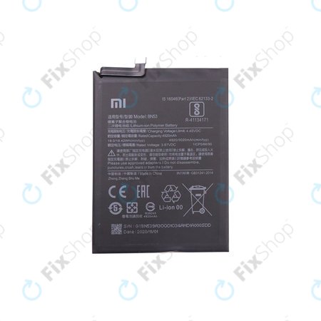 Xiaomi Redmi Note 9 Pro - Akkumulátor BN53 5020mAh - 46020000181G Genuine Service Pack