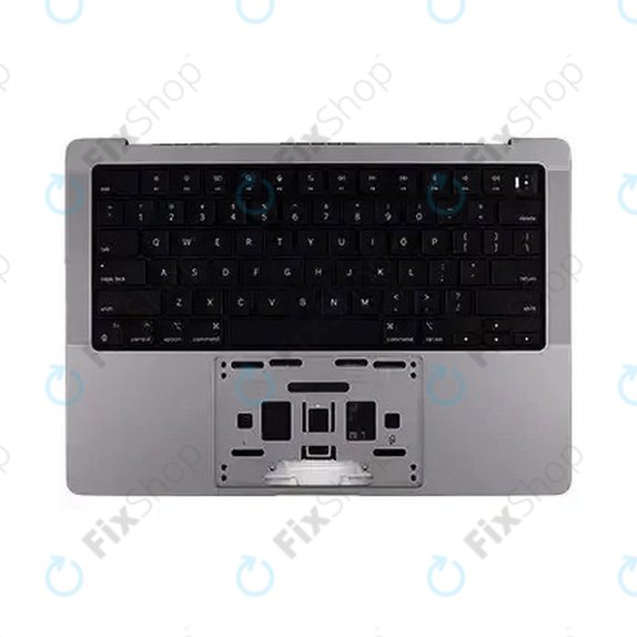 Felső billentyűzetkeret MacBook Pro 14", A2918 (2023), US billentyűzettel és akkumulátorral, Space Black, 661-37958, Genuine Apple
