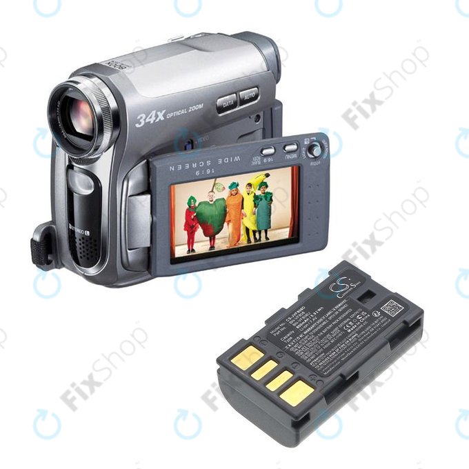 Akkumulátor JVC Gr-D850ek, 800mAh, Li-Ion, 7.4V, BN-VF808, HQ
