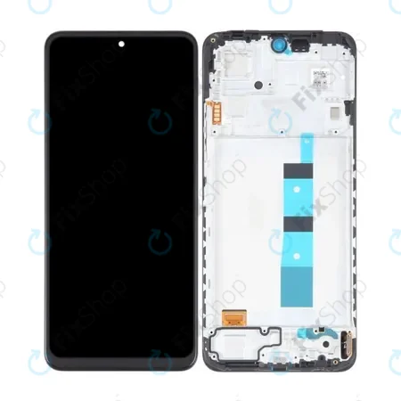 Xiaomi Redmi Note 12 - LCD Kijelző + Érintőüveg + Keret (Onyx Gray) TFT
