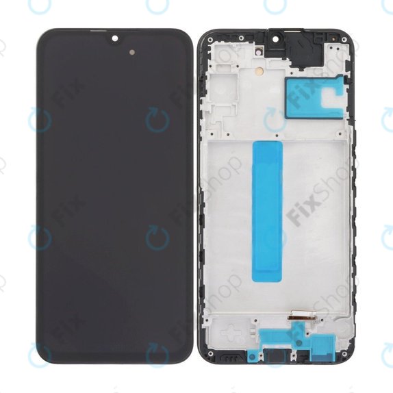 Samsung Galaxy A25 A256B - LCD Kijelző + Érintőüveg + Keret (Brave Black) TFT