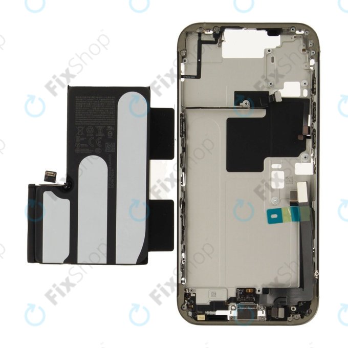Középső keret akkumulátorral | iPhone 16 Pro Max | Natural Titanium | ZD076-00696 | Genuine Apple
