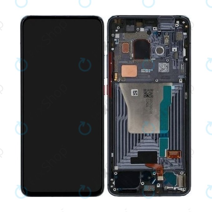 Xiaomi Pocophone F2 Pro - LCD Kijelző + Érintőüveg + Keret (Cyber Grey) - 56000G0J1100 Genuine Service Pack