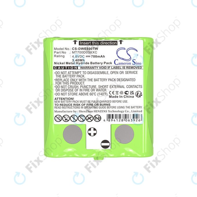 Akkumulátor Detewe Outdoor Pmr a Simvalley, 700mAh, Ni-MH, 4.8V, MT700D03XXC, HQ
