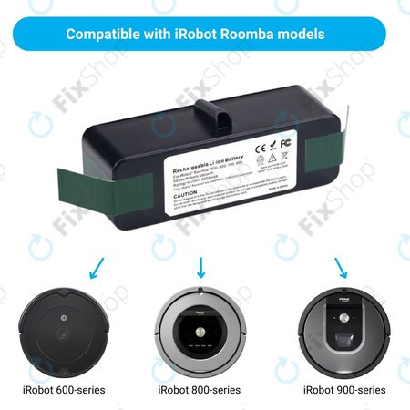 iRobot Roomba 600, 800, 900-series - Akkumulátor 4502233, 4374392, 2130LI Li-Ion 14.8V 5800mAh