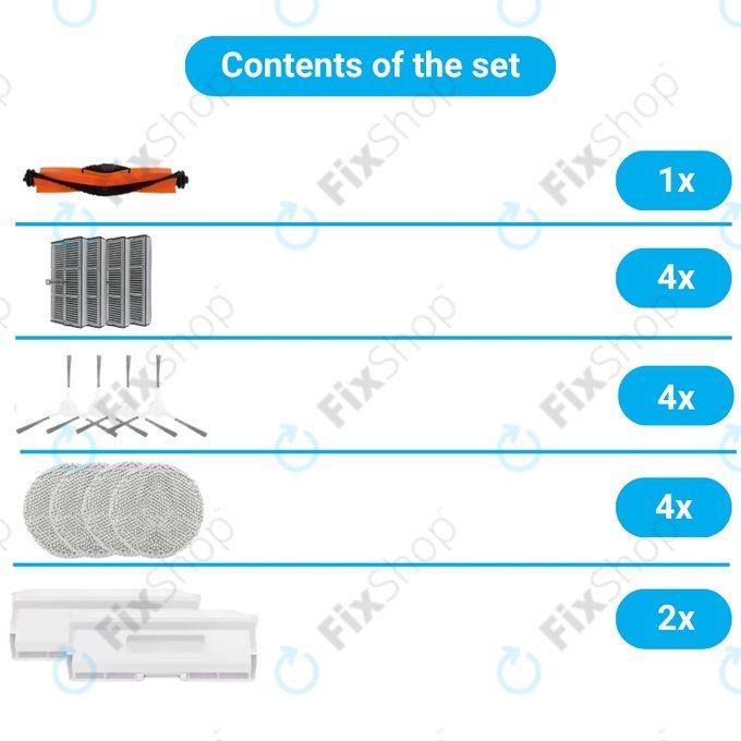 Xiaomi Robot Vacuum H40 - Komplett kiegészítő készlet