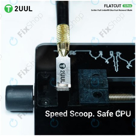 Underfill ragasztó eltávolító penge, lapos vágású, 2UUL DA28, 5db/csomag