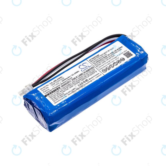 JBL Charge 3 (2015), Charge 3 Stealth Edition - Akkumulátor Li-Pol 6000mAh HQ