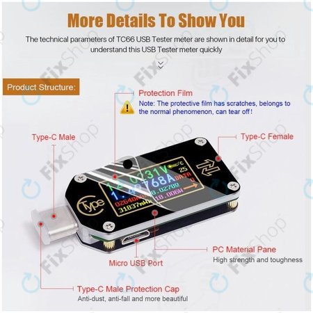 Joy-it JT-TC66C - Többfunkciós Multiméter (USB-C)