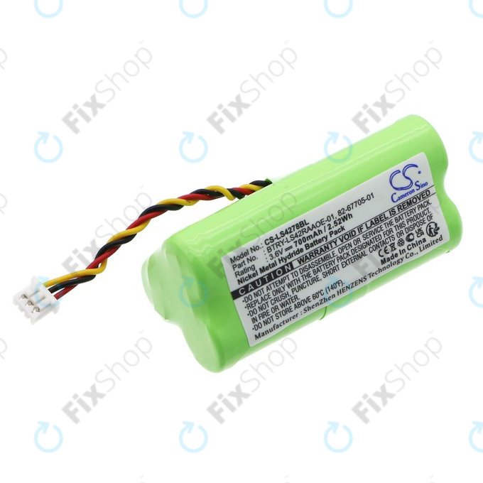 Akkumulátor Symbol DS6878, LS4278, 700mAh, Ni-MH, 3.6V, BTRY-LS42RAAOE-01, HQ