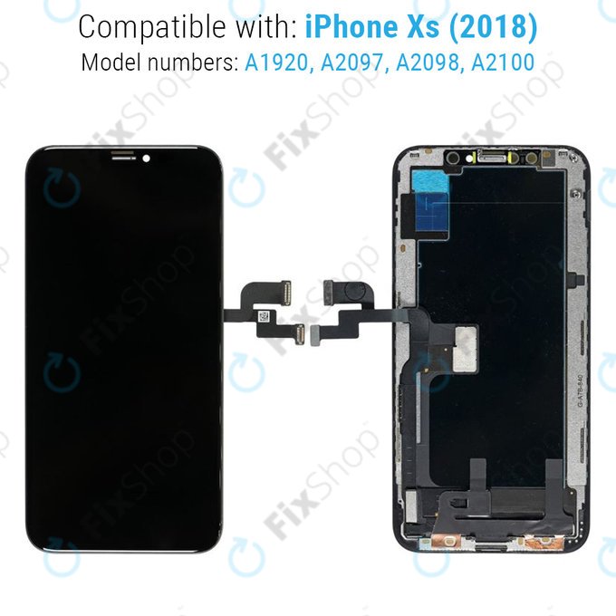Apple iPhone XS - LCD Kijelző + Érintőüveg + Keret Refurbished