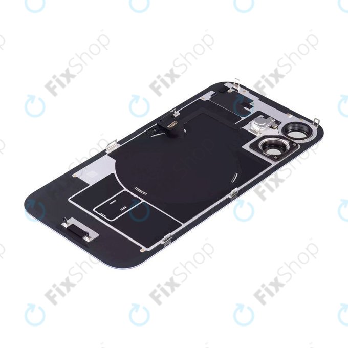 Apple iPhone 16 Plus - Hátsó üveg + Kamera lencse + Fémlemez + Magsafe mágnes (Ultramarine)