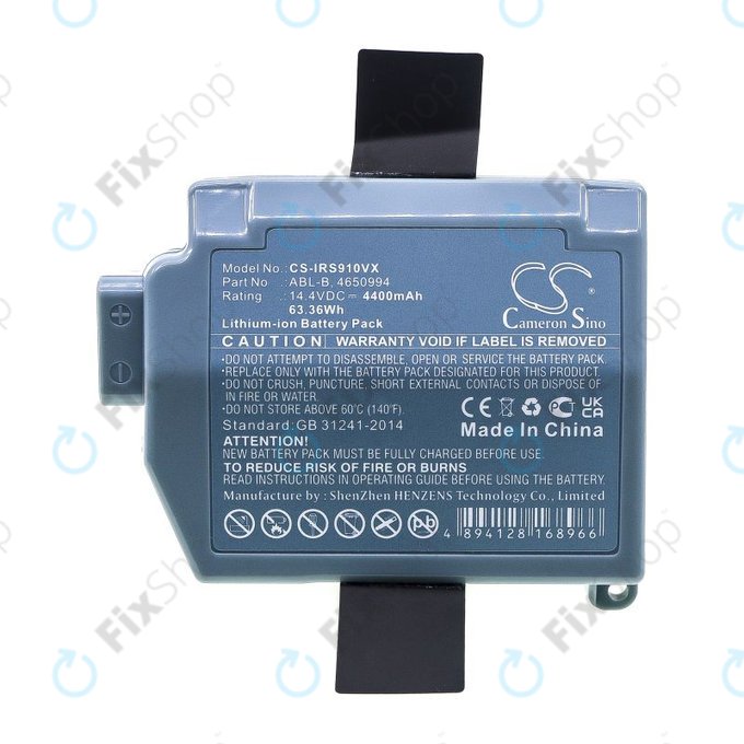 Akkumulátor iRobot Roomba S9, S9+, 4400mAh, Li-Ion, 14.4V, ABL-B, HQ