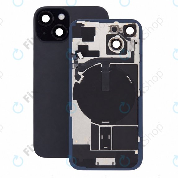 Hátsó ház üveg iPhone 15 készülékhez, Black, Pulled A