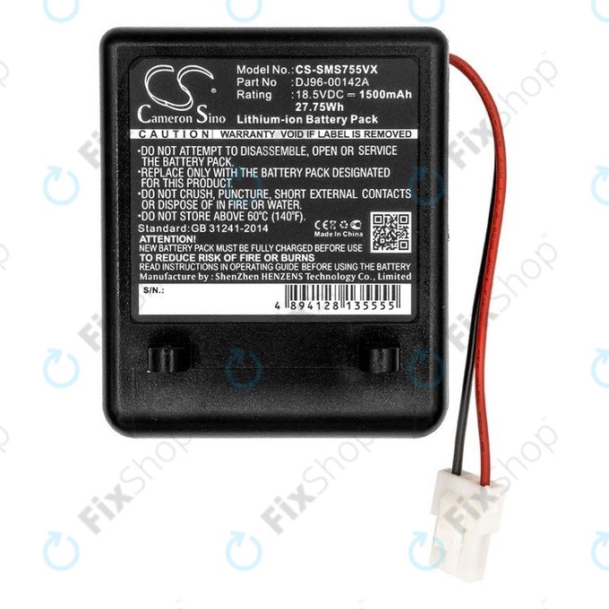 Samsung SS7550, SS7555, SSR200 - Akkumulátor DJ96-00142A Lio-Ion 18.5V 1500mAh HQ