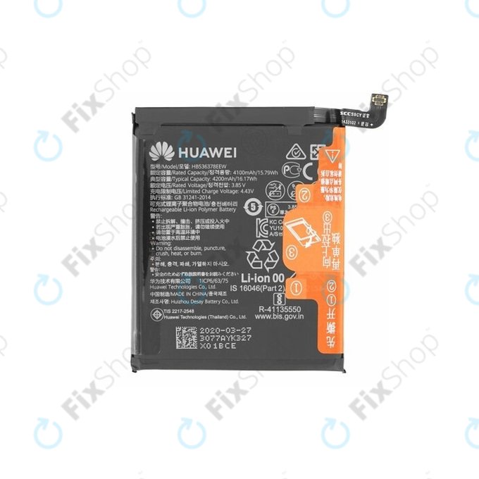 Huawei P40 Pro - Akkumulátor HB536378EEW 4200mAh - 02353MET Genuine Service Pack
