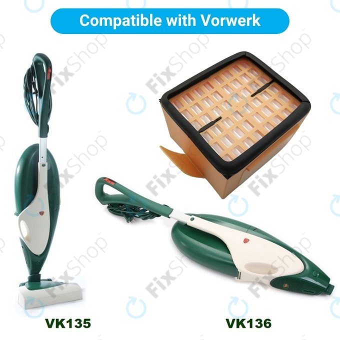 Porszűrő, 2 db Vorwerk Kobold VK135, VK136