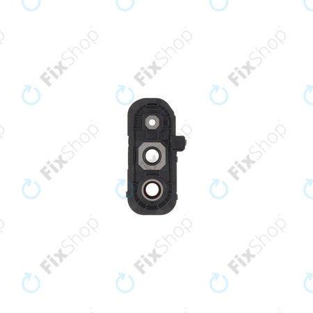 Samsung Galaxy A17 A176B - Hátlapi Kameralencse Üveg + Keret (Black)