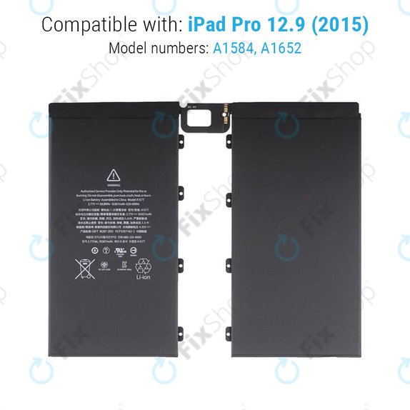 Akkumulátor iPad Pro 12.9" (1st Gen 2015), 10307mAh