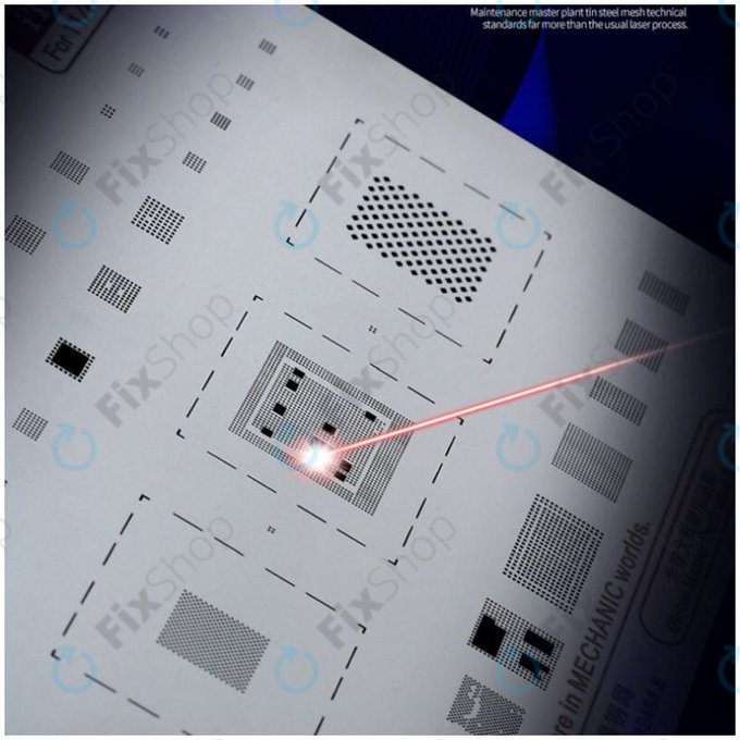 Mechanic iTin 11 - Alaplap acél sablon (iPhone 8, 8 Plus, X)