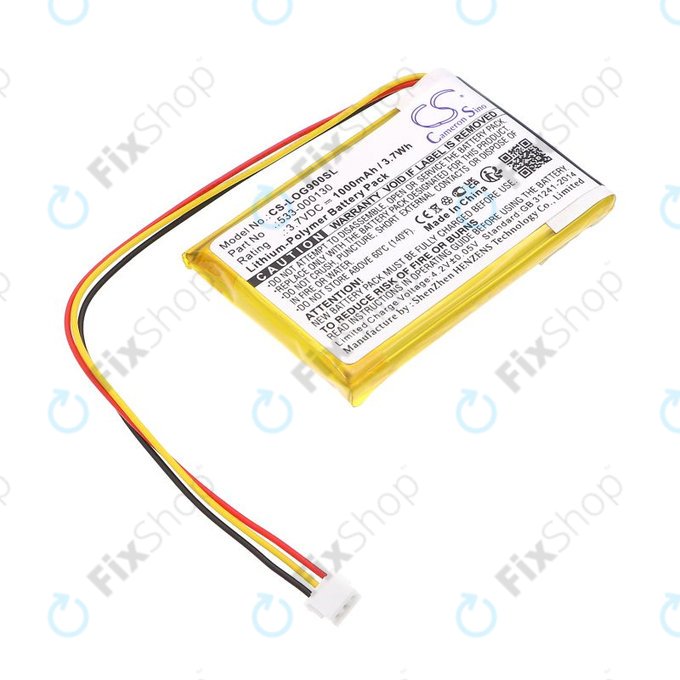 Akkumulátor Logitech G403, G703, G900, G903, 1000mAh, Li-Pol, 3.7V, 533-000130, HQ