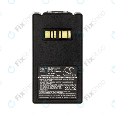 Akkumulátor Datalogic Falcon X4, X3, 6800mAh, Li-Ion, 3.7V, 94ACC1386, HQ