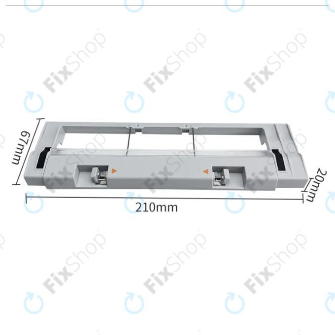 Xiaomi Mi Robot Vacuum Mop (Mijia 1C), 2 (Mijia 2C), 2 Pro+ (Mijia 1T) - Kefevédő Fedél (Ezüst)
