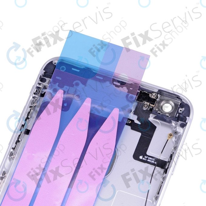 Apple iPhone 6S Plus - Hátsó Ház Apró Alkatrészekkel (Silver)