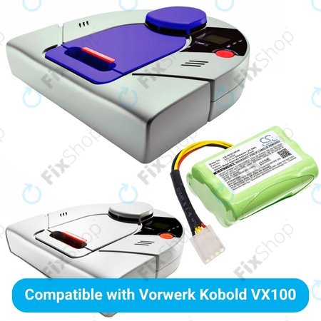 Vorwerk Kobold VX100 - Akku Batterie 945-0006 Ni-MH 7.2V 3500mAh HQ