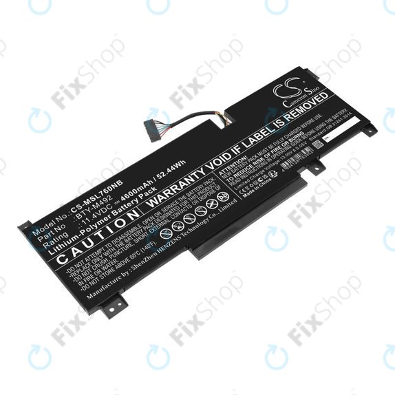 Akkumulátor MSI Pulse GL76, Katana GF66, Bravo 15, Crosshair 17, 4600mAh, Li-Pol, 11.4V, BTY-M492, HQ