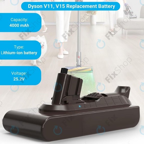 Dyson V11, V15 - Akkumulátor SV15, SV18, 970938-01 Li-Ion 25.2V 4000mAh HQ
