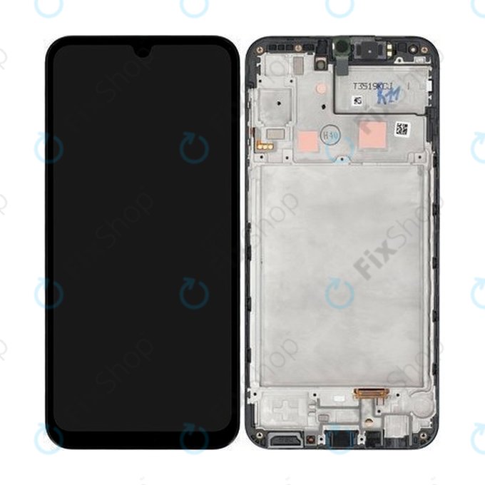 Samsung Galaxy A24 A245 - LCD Kijelző + Érintőüveg + Keret (Black) - GH82-28686A Genuine Service Pack