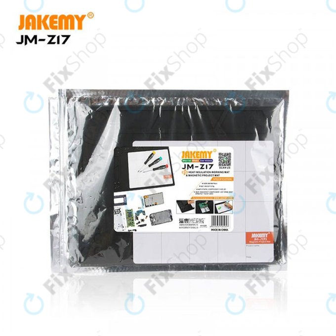 Jakemy JM-Z17 - ESD Hőálló Szilikon Alátét - 36 x 26cm + Mágneses Alátét