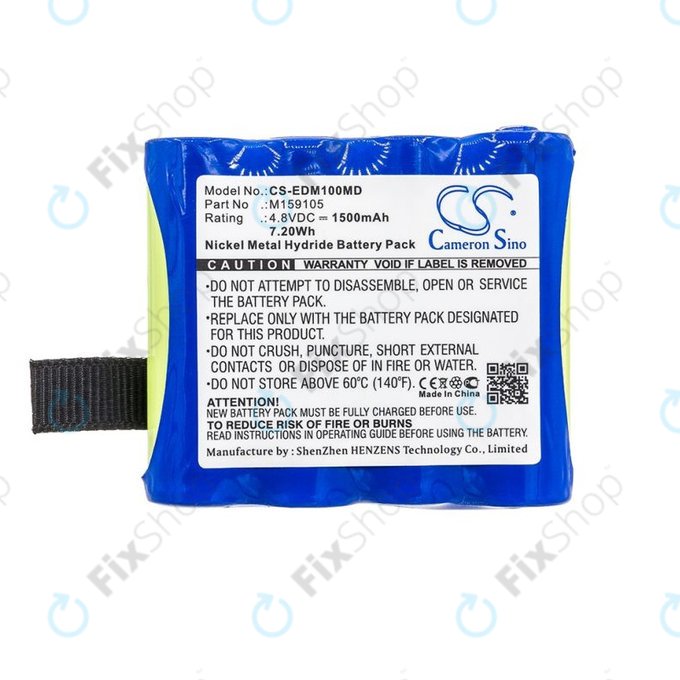 Akkumulátor Edan Cs-01, Edan H100, Edan H100b, Edan H100n, 1500mAh, Ni-MH, 4.8V, 4XNR49AA1500P, HQ