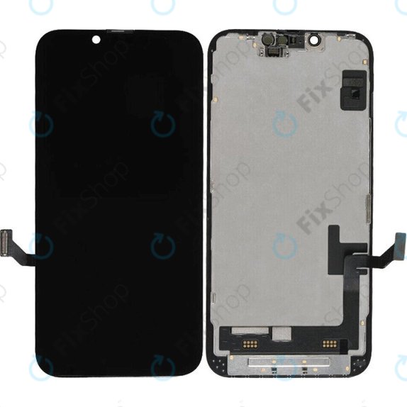 Kijelző Soft OLED iPhone 14, Érintőüveg kerettel, FixPremium