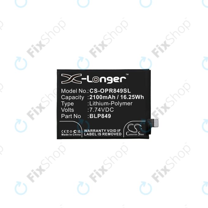 Realme GT 5G RMX2202, GT Neo RMX3031 - Akkumulátor BLP849 2100mAh HQ