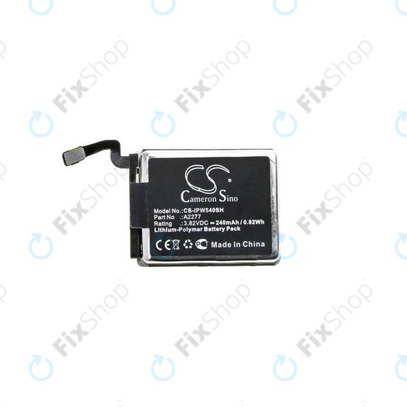 Akkumulátor Apple Watch 5 40 mm, 240mAh, Li-Pol, 3.82 V, A2277, HQ