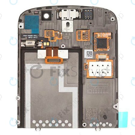 Blackberry Q10 - LCD Kijelző + Érintőüveg + Keret (Black) TFT