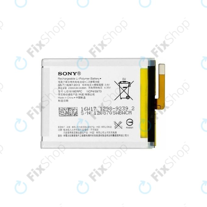 Sony Xperia XA F3111, E5 F3311 - Akkumulátor LIS1618ERPC 2300mAh - 1298-9239 Genuine Service Pack