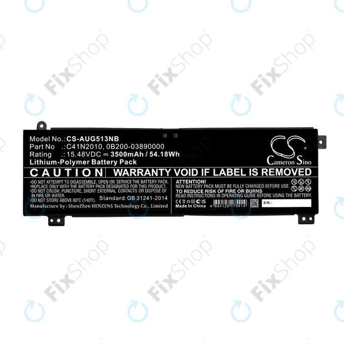 Akkumulátor Asus ROG Strix G15, G17, 3500mAh, Li-Pol, 15.48V, C41N2010, HQ