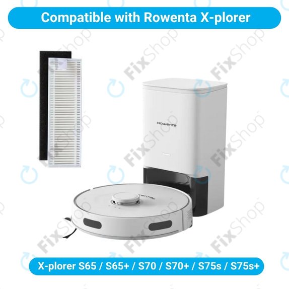 HEPA-szűrő, 2 db Rowenta X-plorer S65, S65+, S70, S70+, S75s, S75s+
