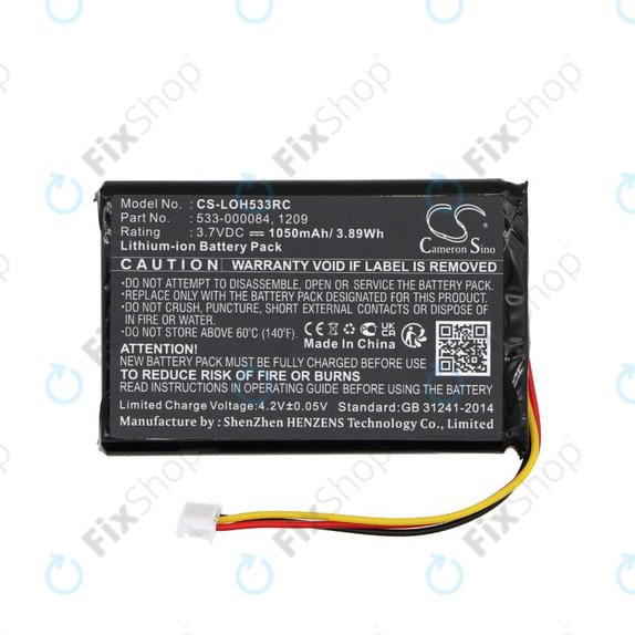 Akkumulátor Logitech Harmony Touch, Ultimate, 1050mAh, Li-Ion, 3.7V, 533-000083, HQ