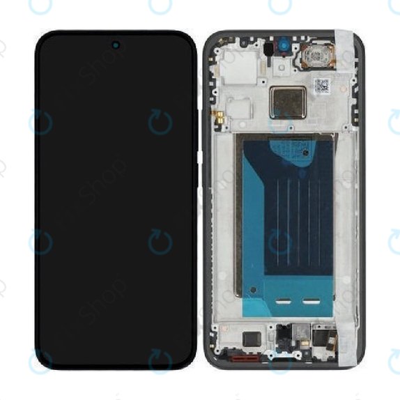 Kijelző Xiaomi 15T 5G, Black, Érintőüveg kerettel, 5600010O12A00, Genuine Service Pack
