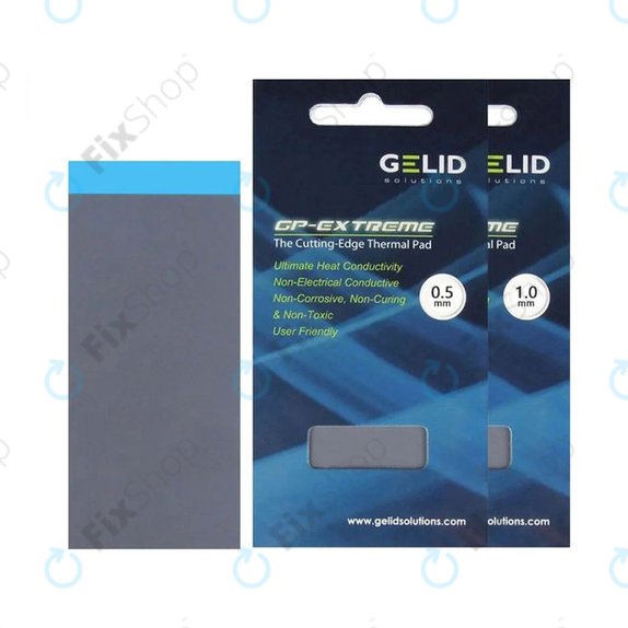 Hővezető pad GELID GP-Extreme, 12 W/mK, 80 × 40 × 1.0mm