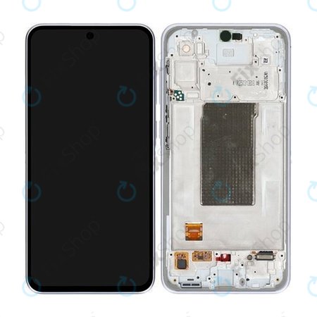 Samsung Galaxy A36 A366E - LCD Kijelző + Érintőüveg + Keret (Awesome Lavender) - GH82-36841D Genuine Service Pack