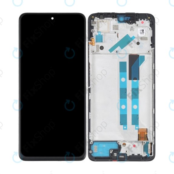 Xiaomi Redmi Note 11 Pro 4G, 5G, Poco X4 Pro 5G - LCD Kijelző + Érintőüveg + Keret (Graphite Grey) OLED